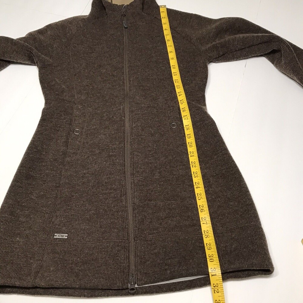 Outdoor Research Womens Salida Long Hoody Wool Size S brown - Picture 7 of 10